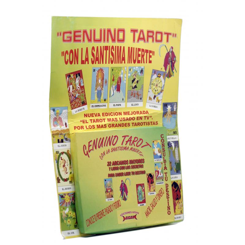 Tarot coleccion Genuino Tarot con la Santisima Muerte (Set - Libro + 22 Cartas) (Aigam)