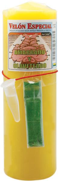 VELON COMPLETO Amarrado y Claveteado (Incluye Aceite + Polvo)