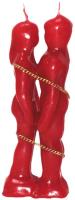 Vela Forma Hombre - Mujer Encadenados 19 cm (Rojo)