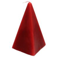 Vela Forma Piramide Mediana 13 cm (Rojo)