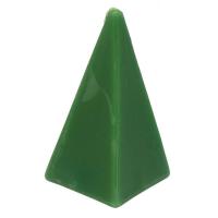 Vela Forma Piramide Mediana 13 cm (Verde)