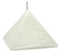 Vela Forma Piramide Peque?a 6 cm (Blanco)