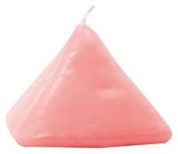 Vela Forma Piramide Peque?a 6 cm (Rosa)
