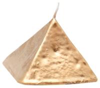 Vela Forma Piramide Peque?a 6 cm (Dorado)
