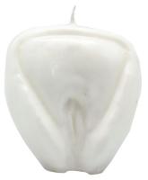 Vela Forma Vagina 9cm (Blanco)