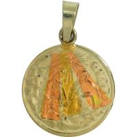 Amuleto Botella con Lamina de Oro