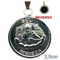 Amuleto Trebol Natural Candado Metal (Con Cordon)