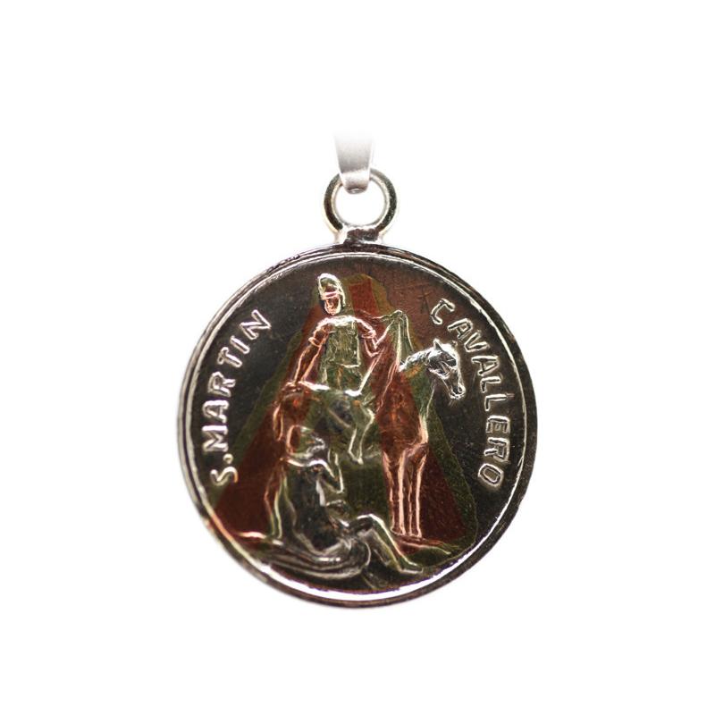 Amuleto San Martin Caballero con Tetragramaton 3.5 cm