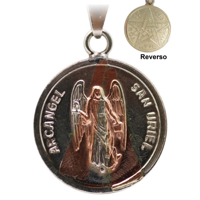 Amuleto Arcangel Uriel con Tetragramaton 3.5 cm