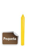 Vela Bujia Peque?a Amarilla 11 x 1.2 cm (P24)