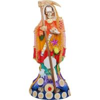 Imagen Santa Muerte Vestida 30 cm (7 Colores) (c/ Amuleto Ba...