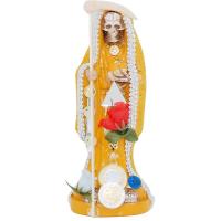 Imagen Santa Muerte Vestida 20 cm. (Amarilla) (c/ Amuleto Ba...