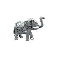 Elefante de la Suerte 9 x 7 cm (Mediano) (Ba?o plateado)