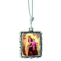 Medalla Virgen del Carmen (A todo Color) (Con Cordon)
