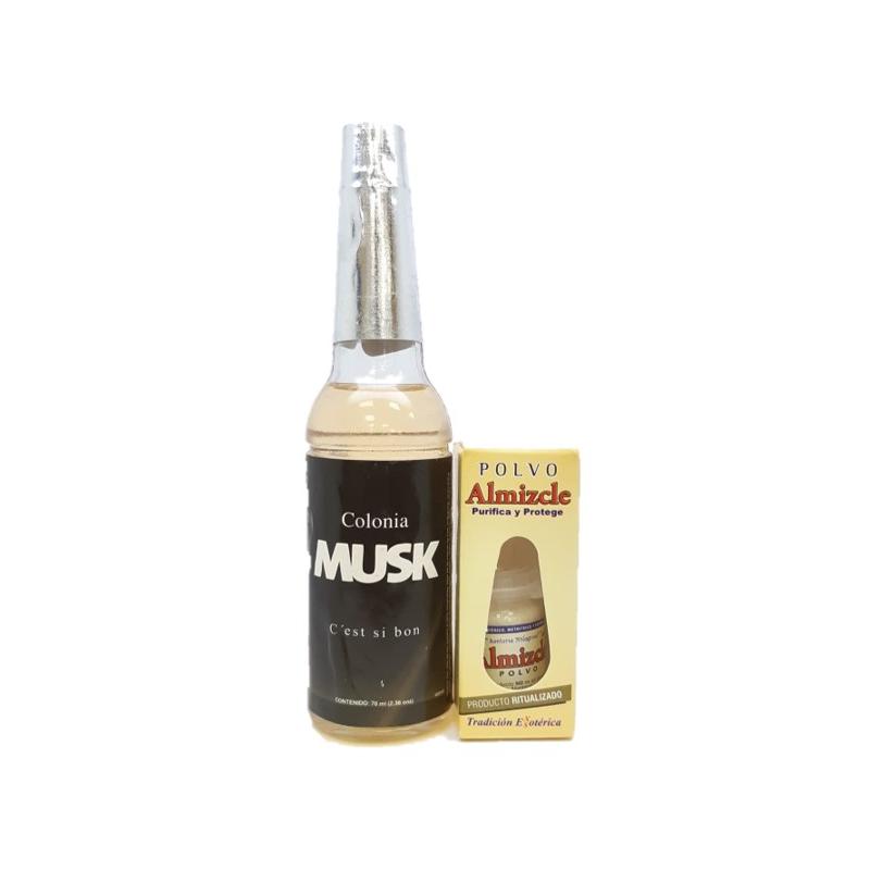 Pack Agua de Musk (70 ml) + Polvo de Almizcle (Lote: 20300011)